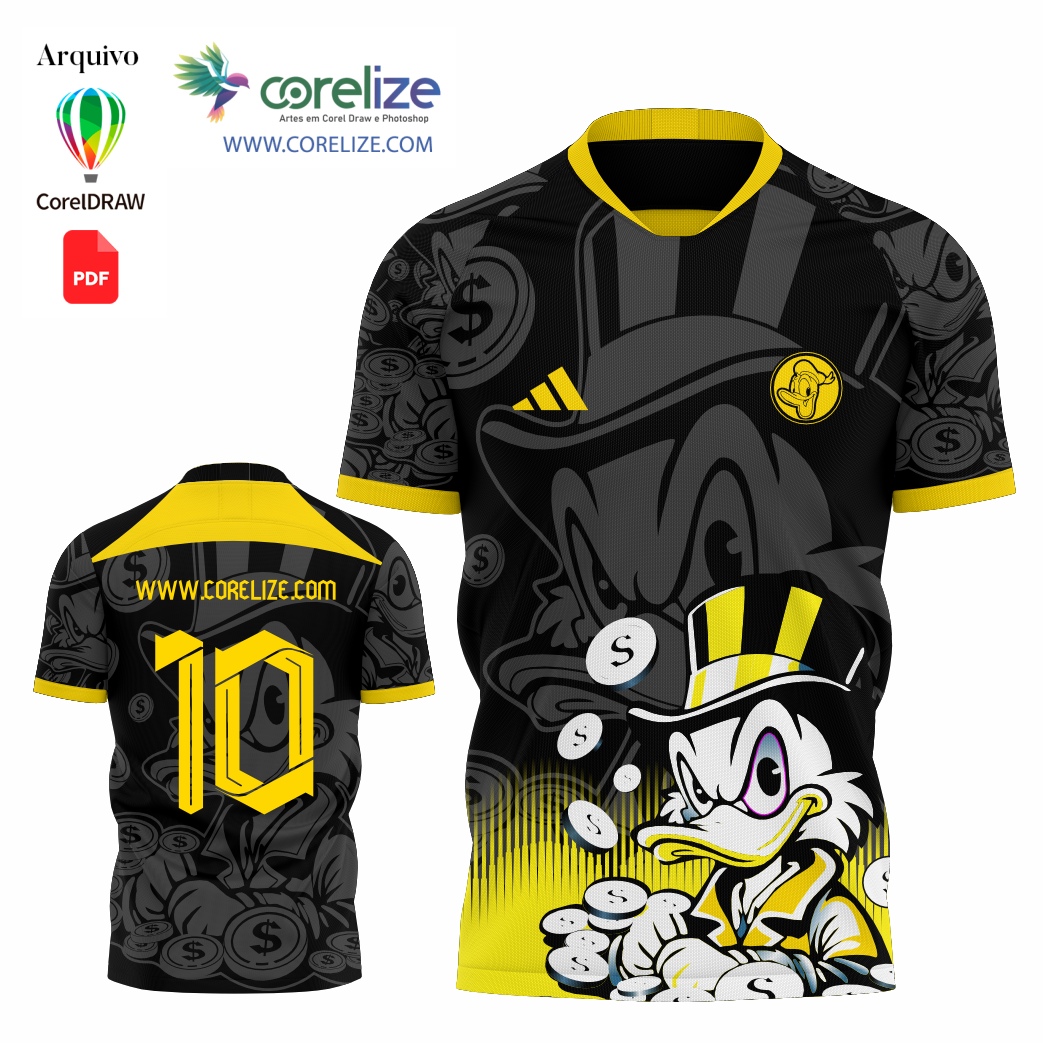 Arte Tio patihas futebol para sublimação de camiseta